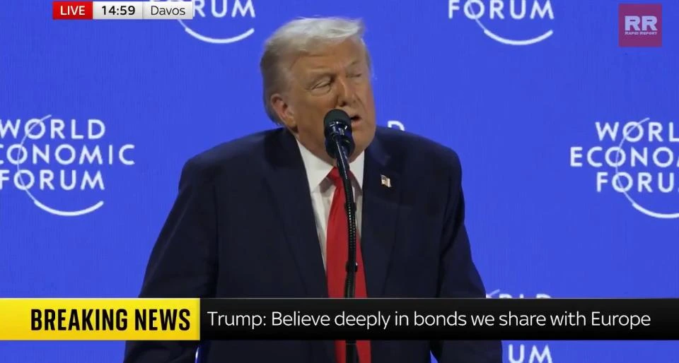 Trump irrumpe en Davos en ofensiva contra Europa y exigiendo posesión de Groenlandia