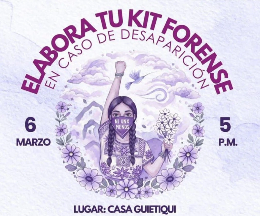 Indigna taller del ayuntamiento de Tehuantepec para crear "kit forense en caso de desaparición"