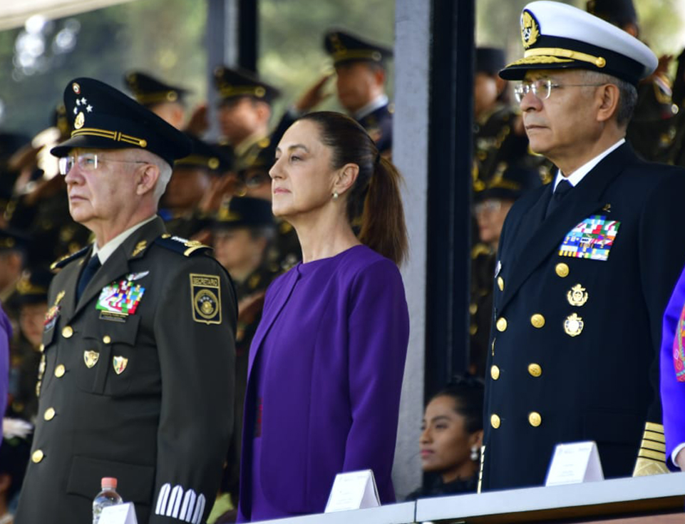 "Usted, presidenta, ha marcado un hito histórico",  dice Trevilla al elogiar a Sheinbaum como la primera mujer jefa de Estado en México