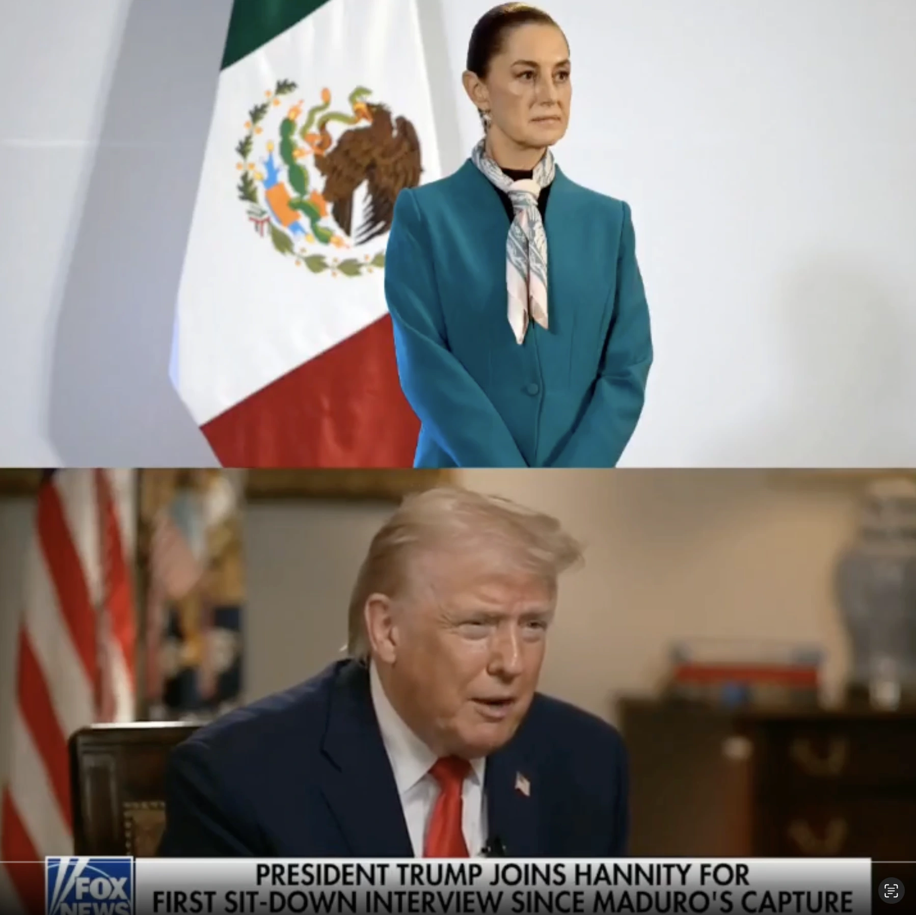 Trump reitera: “los cárteles gobiernan” en México; y dice que "por alguna razón" Sheinbaum rehúsa su ayuda