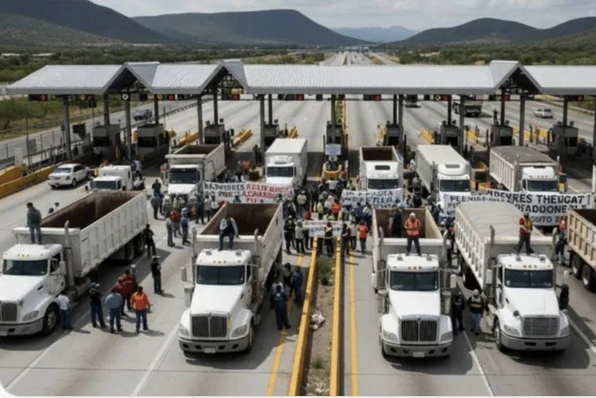 Transportistas y agricultores van a paro y bloqueos; gobierno no frena violencia ni extorsión, acusan