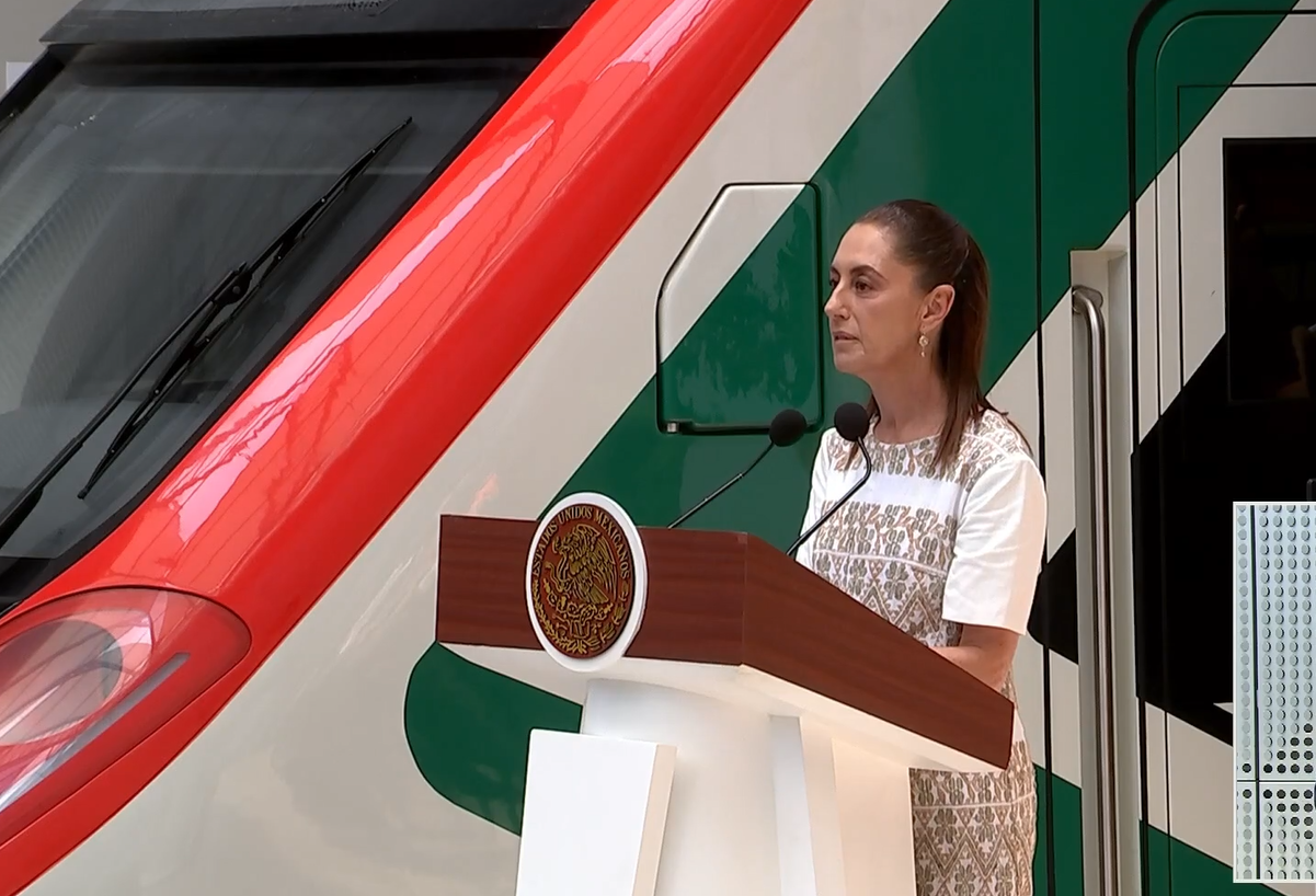 Tras cuatro años de retraso, Sheinbaum inaugura el Tren Felipe Ángeles que conecta con el AIFA