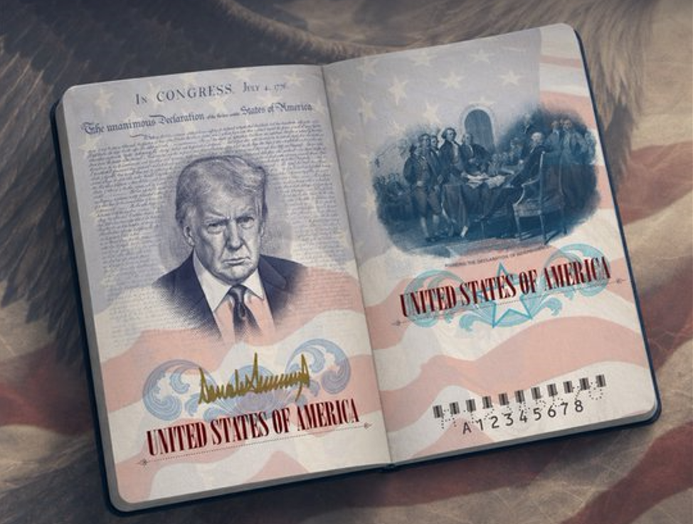 EU lanzará pasaportes conmemorativos con el retrato de Donald Trump