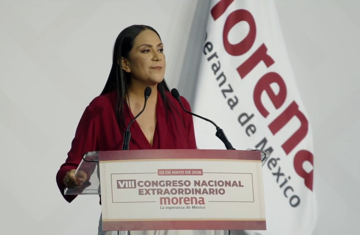 Asume Ariadna Montiel la dirigencia de Morena en medio de crisis interna; "jamás nos van a dividir", asegura
