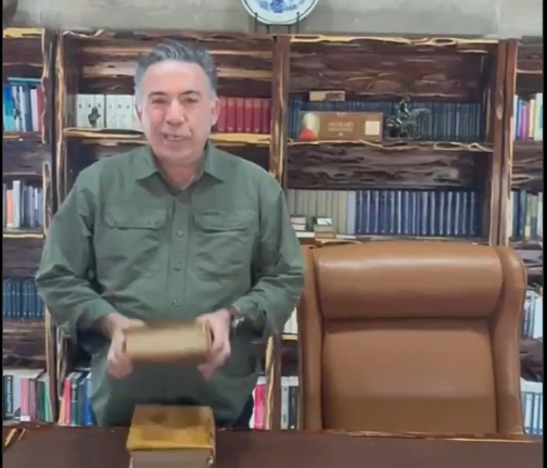 El senador Inzunza envía mensaje desde Badiraguato, “mi terruño”