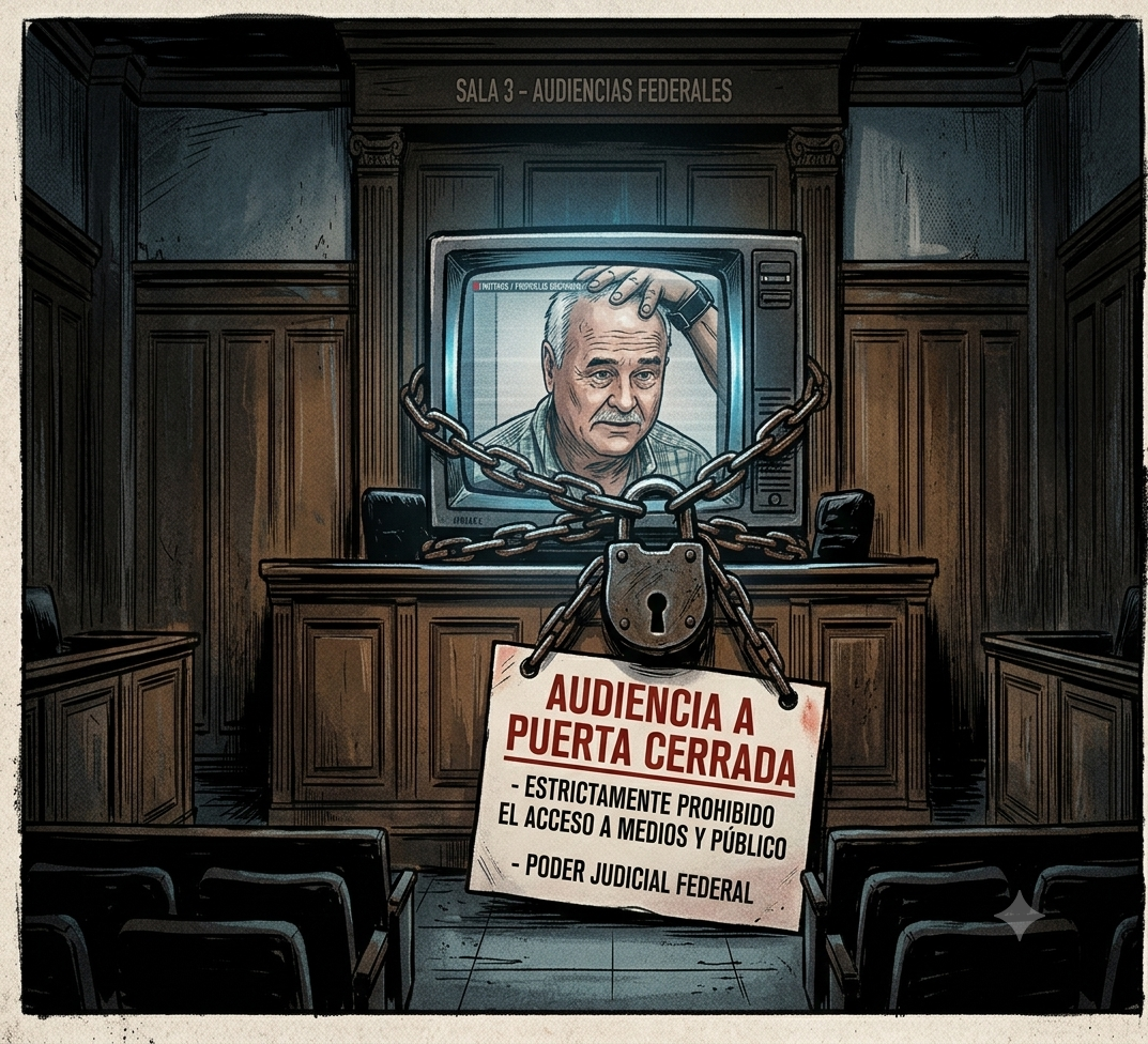 Violó la Constitución la audiencia de Ruffo; fue cerrada, sin familiares ni prensa ni público