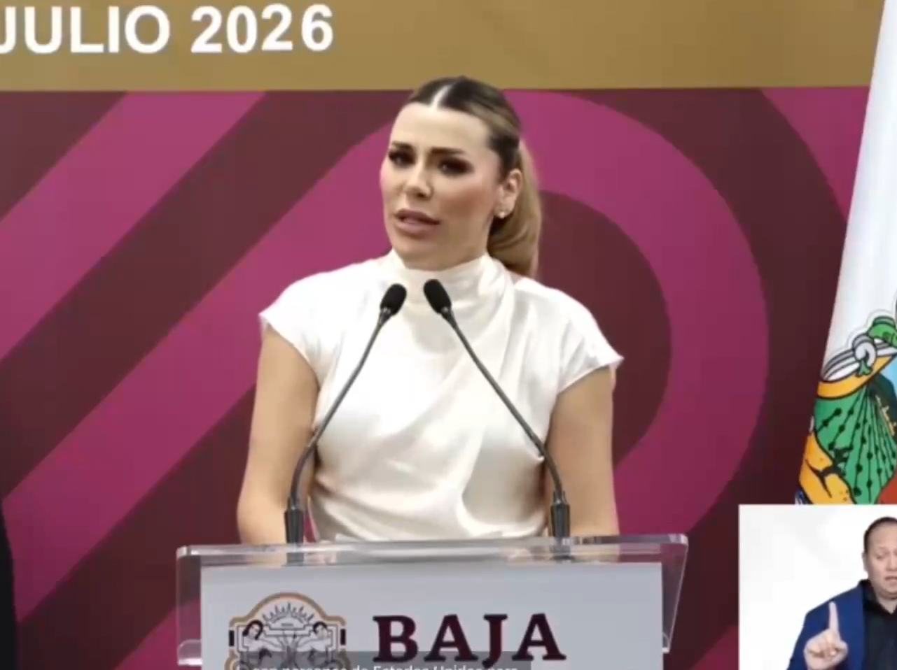 Marina del Pilar acusa a Jaime Bonilla de orquestar una “trampa” tras la difusión de audios