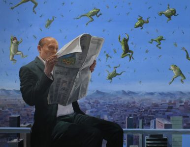 Felipe Cifuentes/ Plagas/ Óleo sobre lienzo/ 110 x 140 cm/ 2023