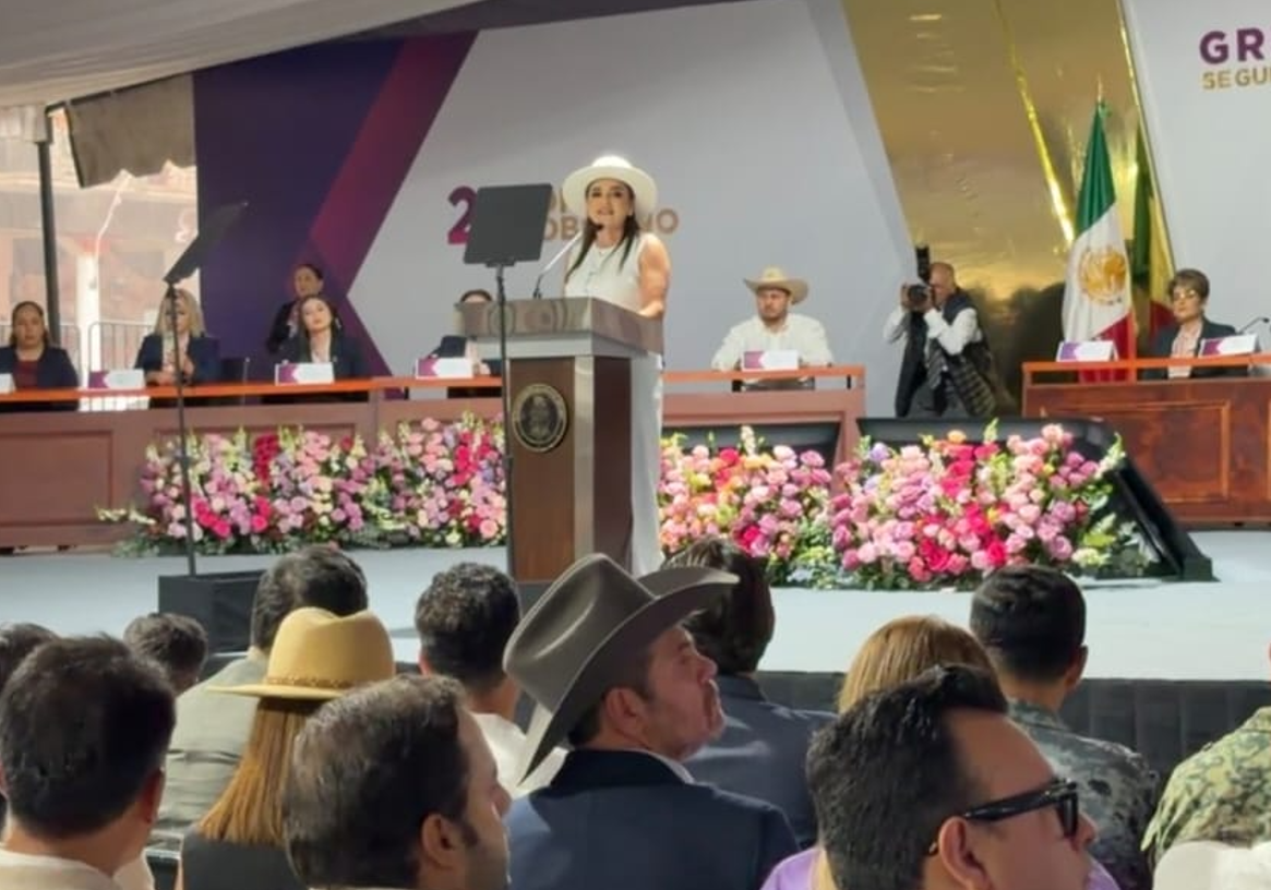 Grecia Quiroz presenta informe de gobierno entre llamados de justicia por Carlos Manzo