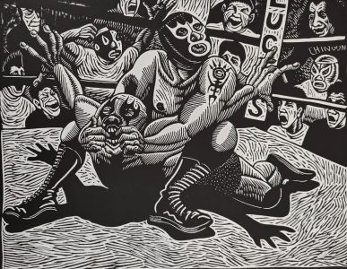 Sergio Sánchez Santamaría/ La llave/ Grabado en una tinta sobre papel/ 39 x 56 cm/ 2010