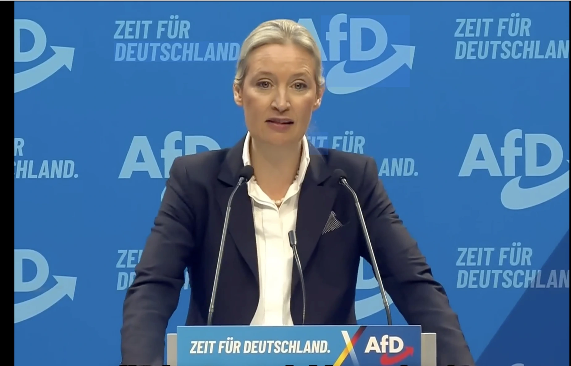 Avanza la ultraderecha en Alemania; Alice Weidel promete fronteras cerradas
