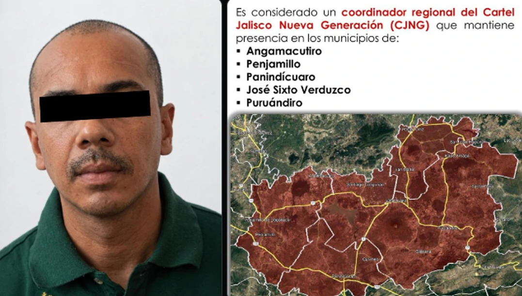 Detienen en Michoacán a ‘El Señor de la T’, presunto líder regional del CJNG acusado de secuestro y extorsión