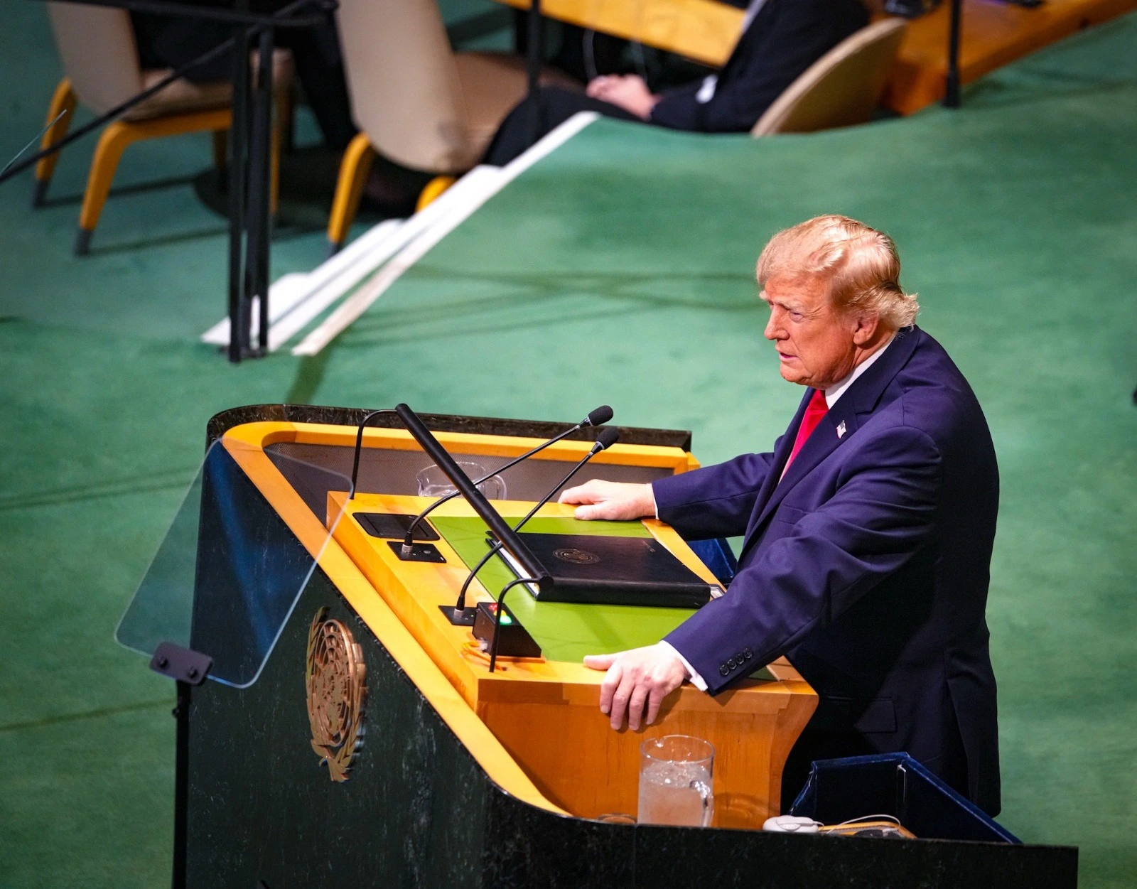 Ante el pleno de la ONU, Trump exige a México recuperar el control de su territorio, de manos de “enemigos de la humanidad”.