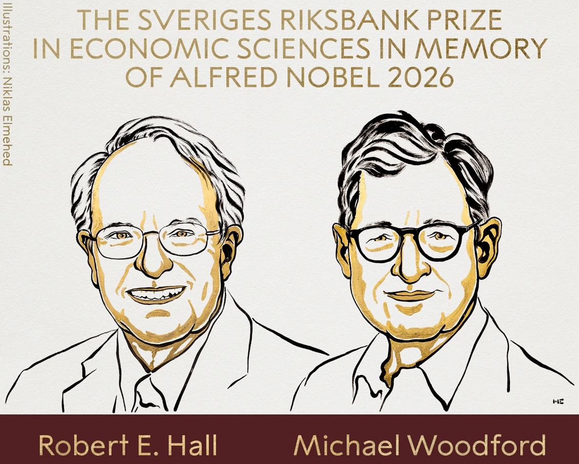 Nobel de Economía premia a Hall y Woodford por su trabajo sobre la gestión de crisis económicas