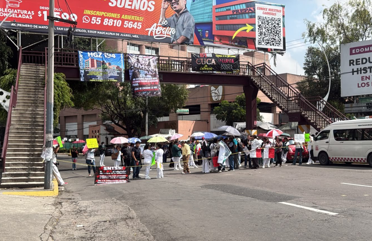 Trabajadores del IMSS mantienen protestas en CDMX y estados; preparan megamarcha nacional