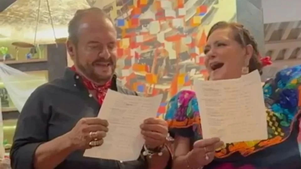 Exhiben a Guadalupe Taddei en festejo con proveedor consentido del INE 