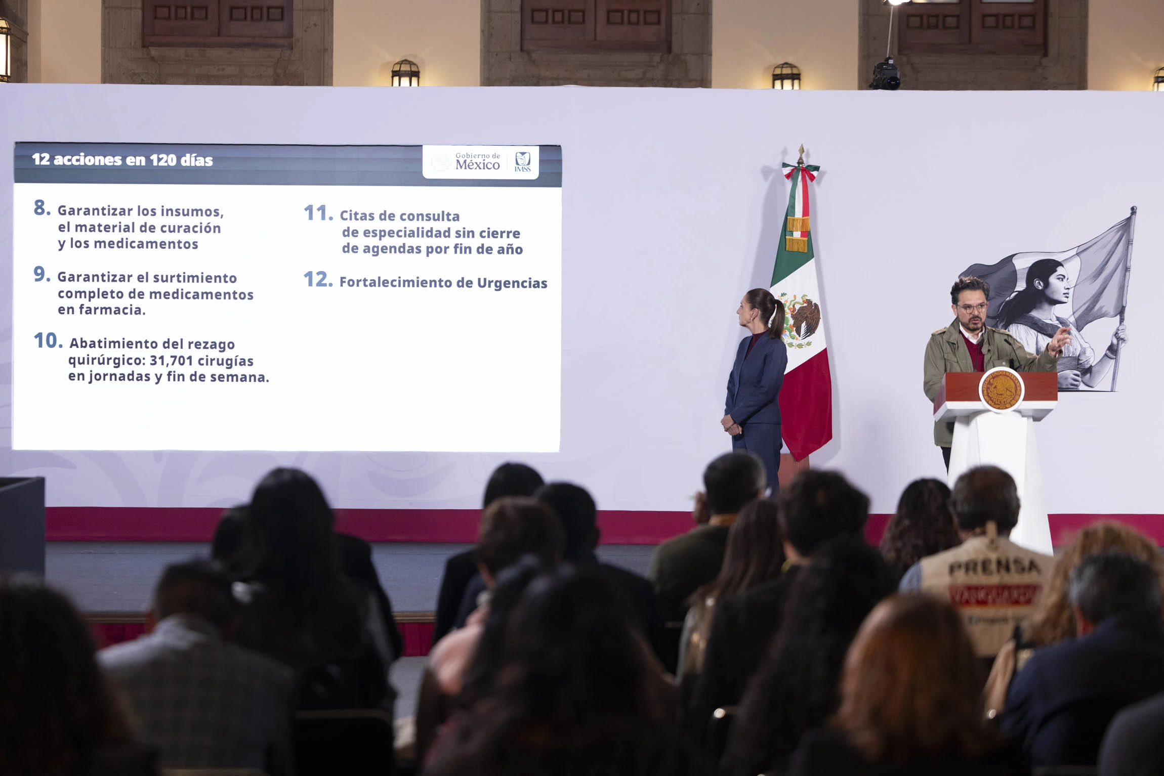 Anuncia Zoé Robledo 12 acciones para mejorar los servicios de salud